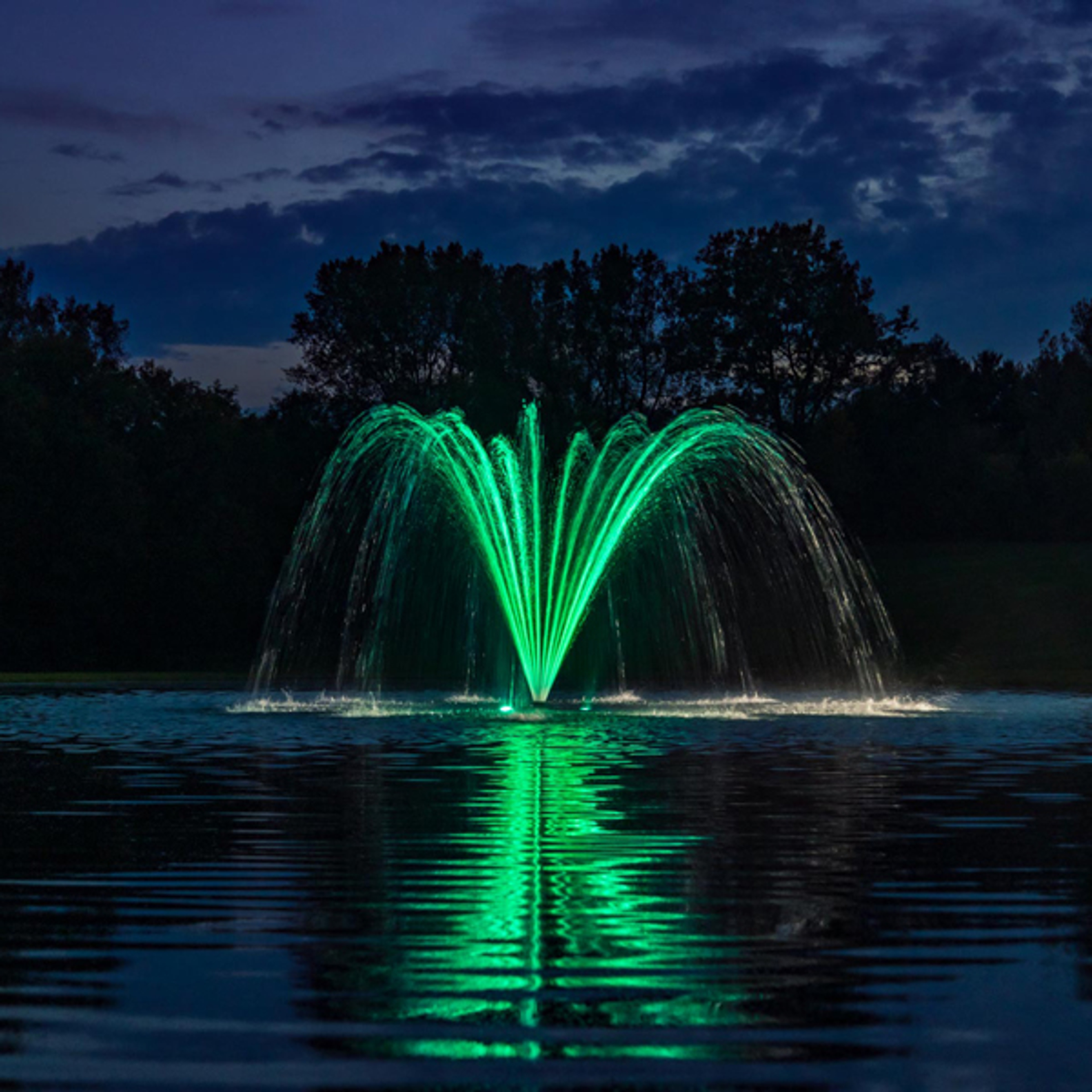 Kasco WaterGlow RGB LED Lighting for 2 - 3 HP Fountains (6 Fixtures)