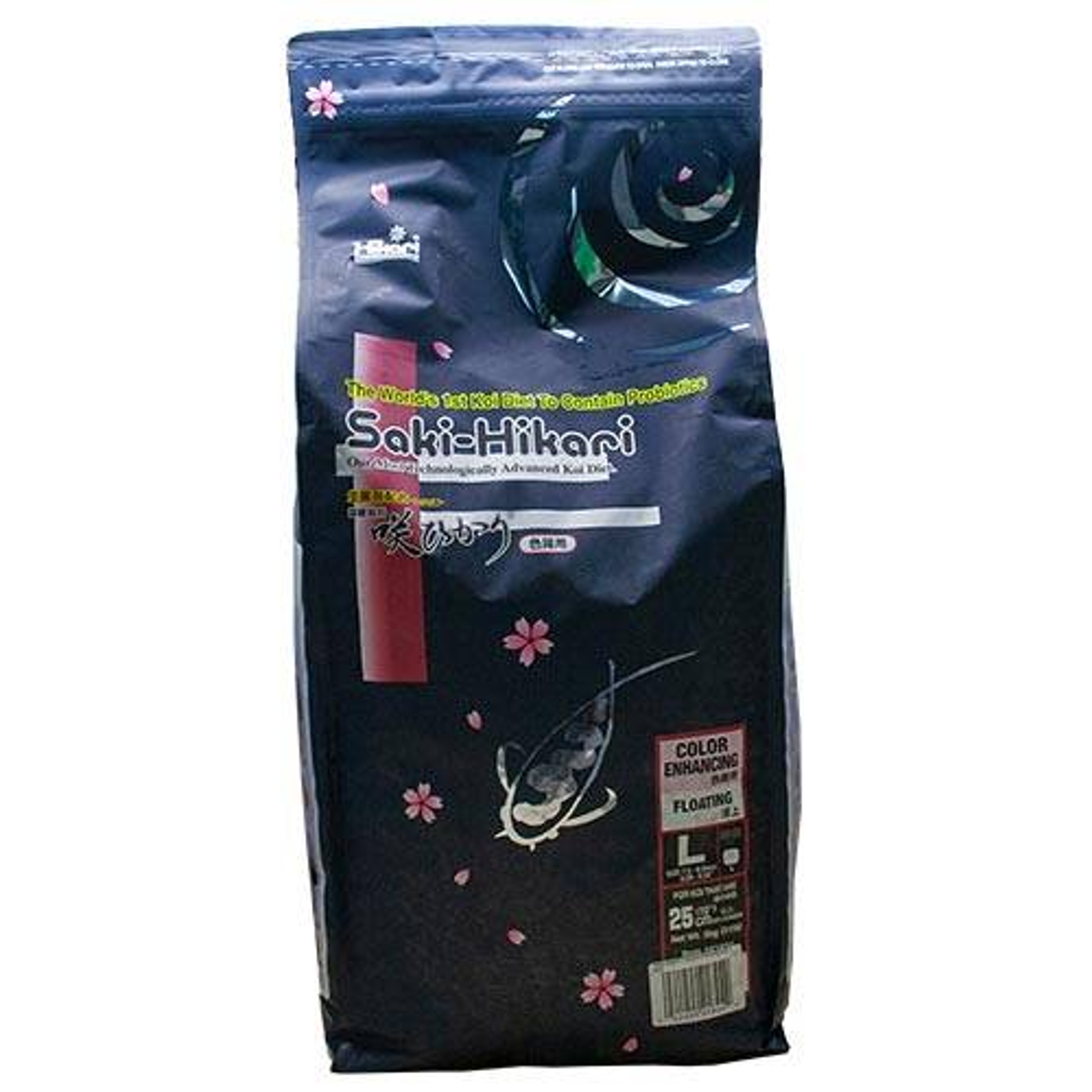 Saki Hikari Color Enhancing Koi Food - Floating, Large Pellets, 22 lbs.
