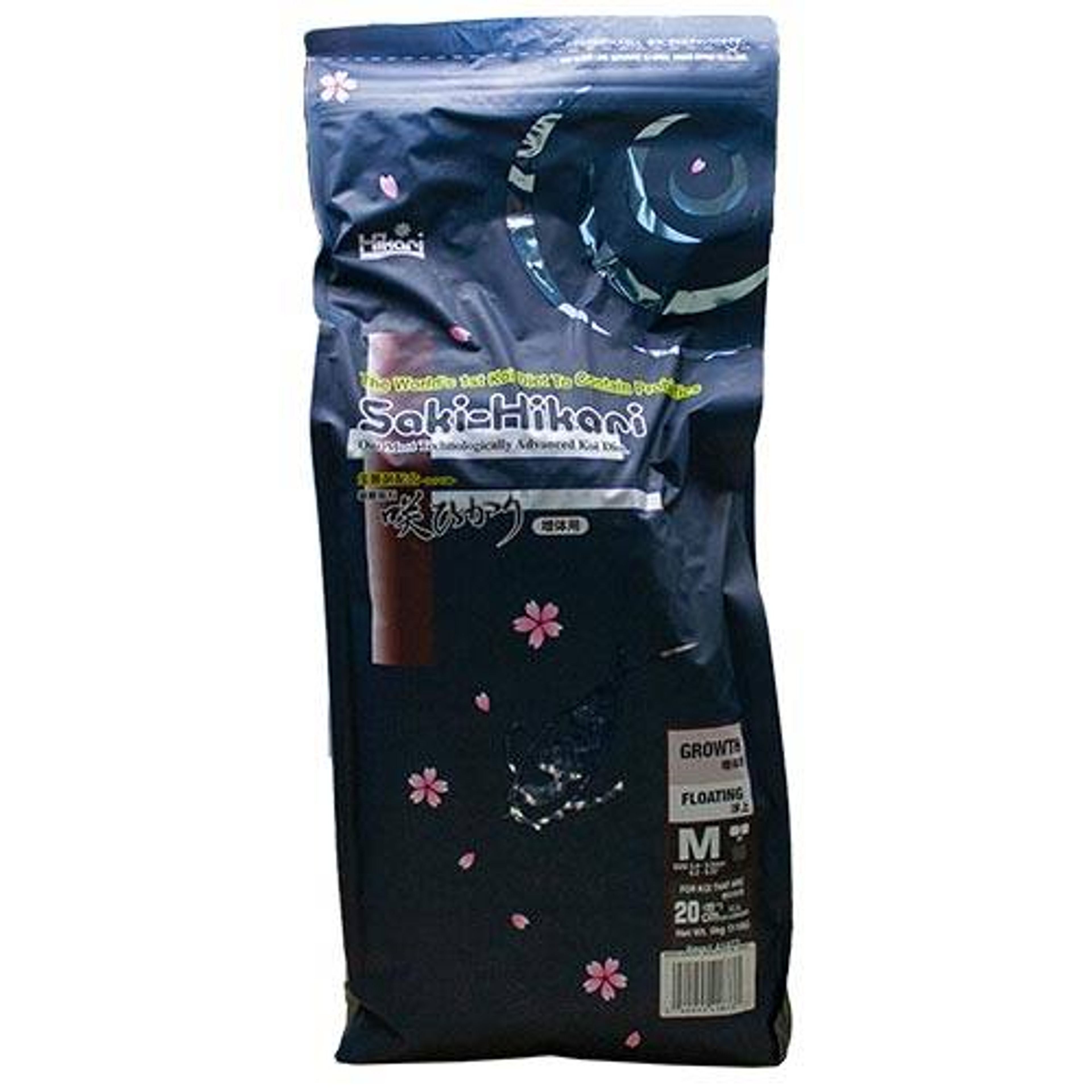 Saki-Hikari Growth Koi Food - Floating, Medium Pellets, 22 lbs.