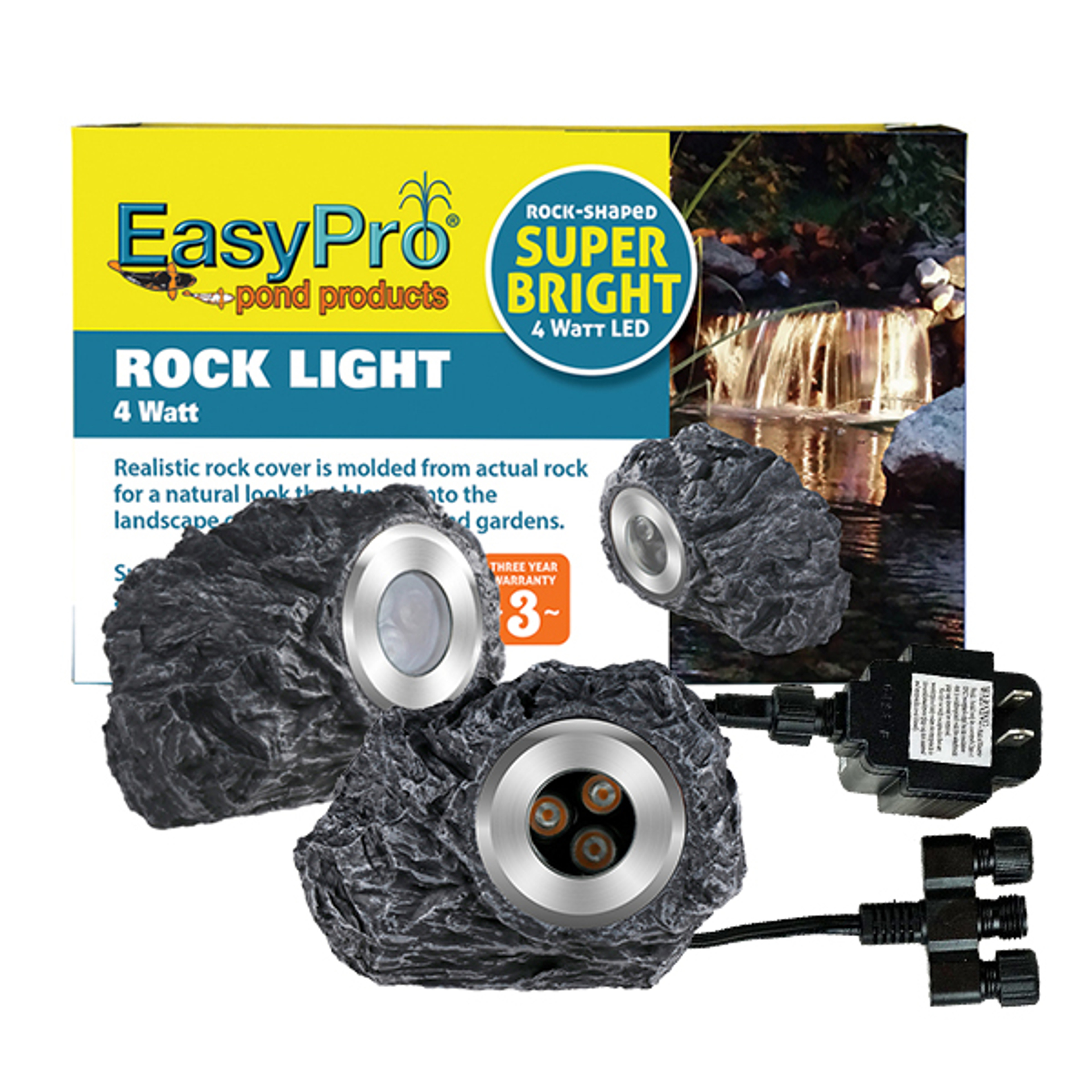 EasyPro 4 Watt LED Rock Light Kit w/ Transformer | 2-Lights