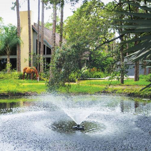Oase Floating Fountain with Lights