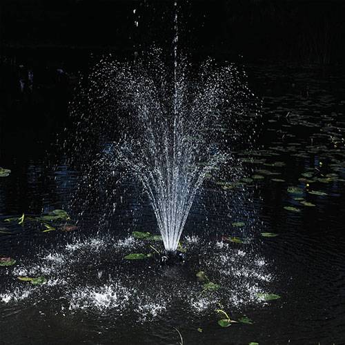 Pond Boss Floating Fountain with Lights
