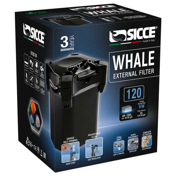 Sicce Whale Black Canister Aquarium Filters