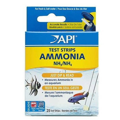 API Ammonia Test Strips, 25 tests