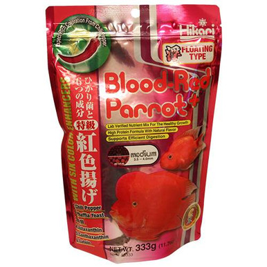 Hikari Blood Red Parrot+ Medium Pellet, 11.7 Ounces