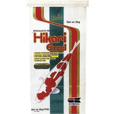 Hikari Excel Koi Food - Floating, Medium Pellets, 11 lbs.