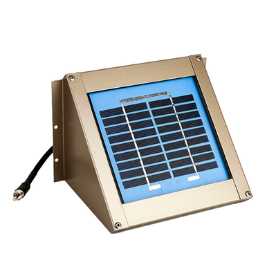 Sweeney Feeders - Solar Charger for Koi Cafe Feeder | 6 Volt | Champagne Finish