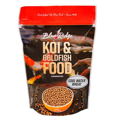 Blue Ridge Floating Cool Water Wheat Fish Food, 2 lbs. Bag (5 Pack), Standard Pellet 3/16"