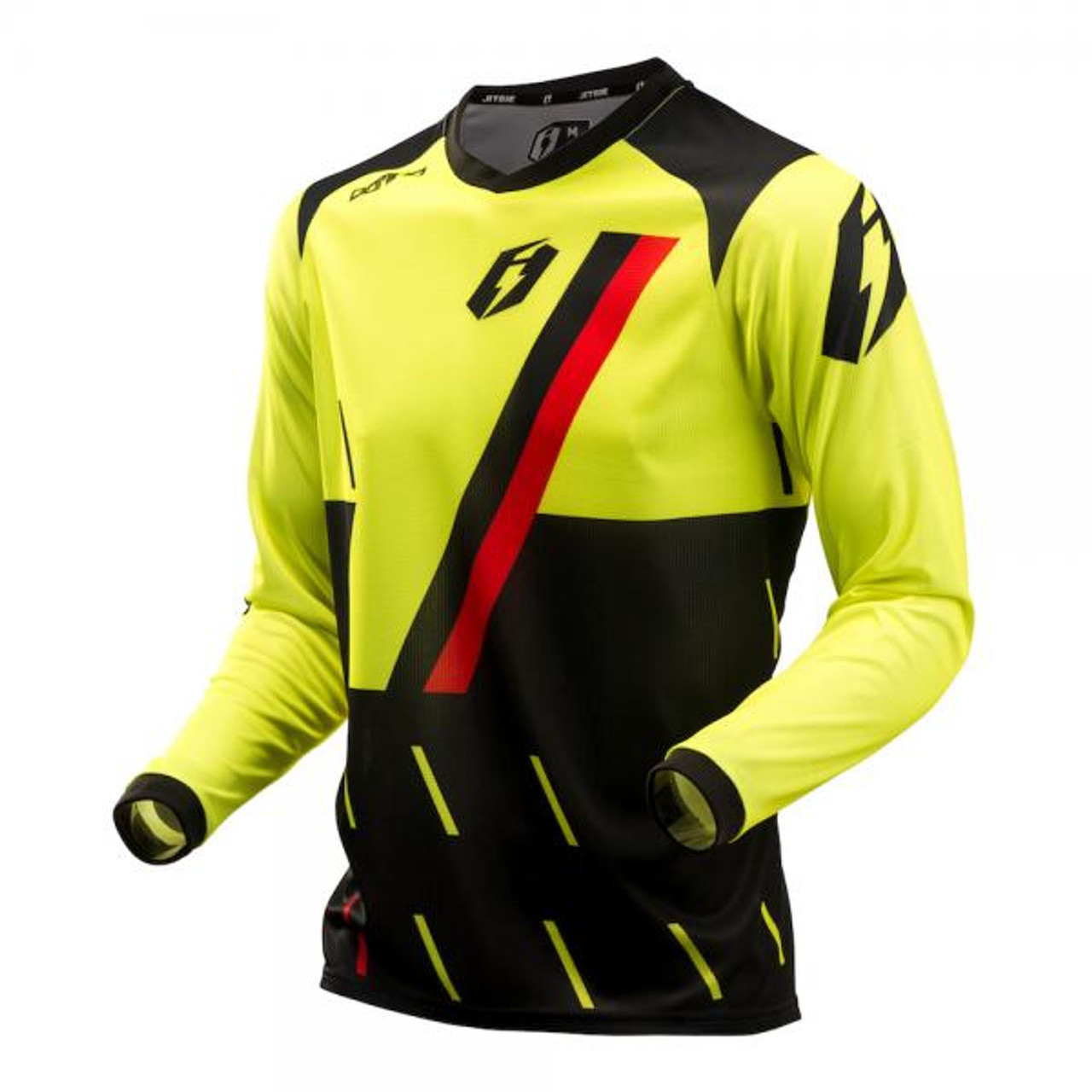 Jersey L3 Domino, black/red/ fluo yellow