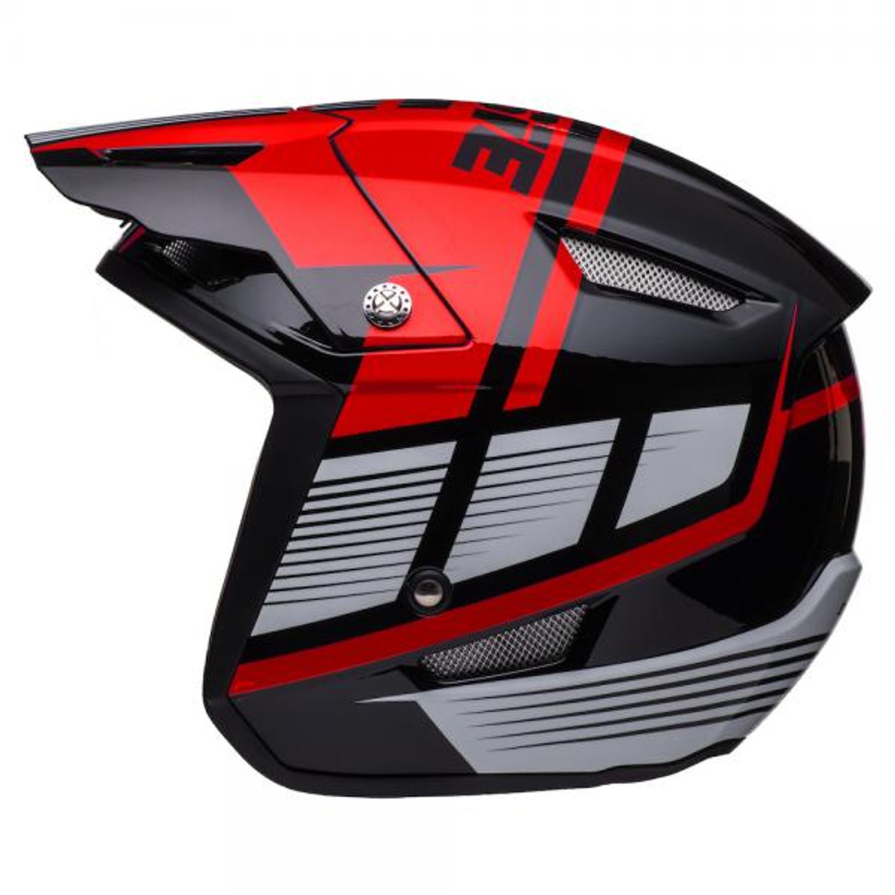 Helmet HT1 Struktur, black/ red/ silver