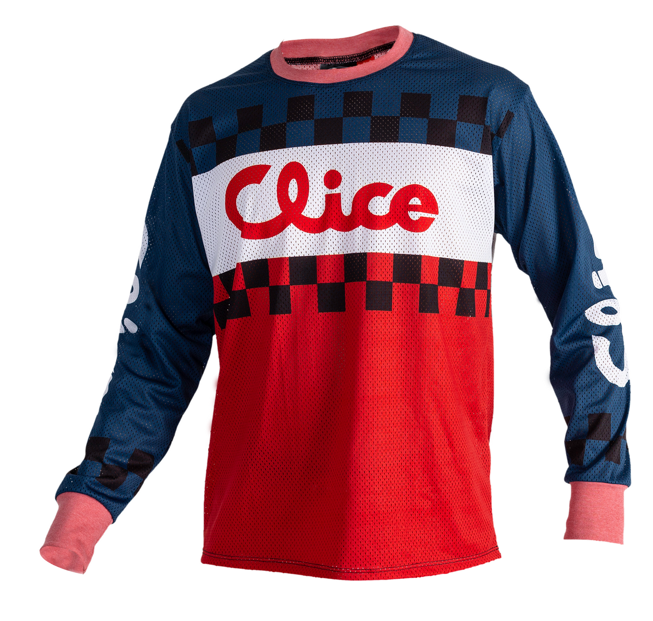 blue white red jersey