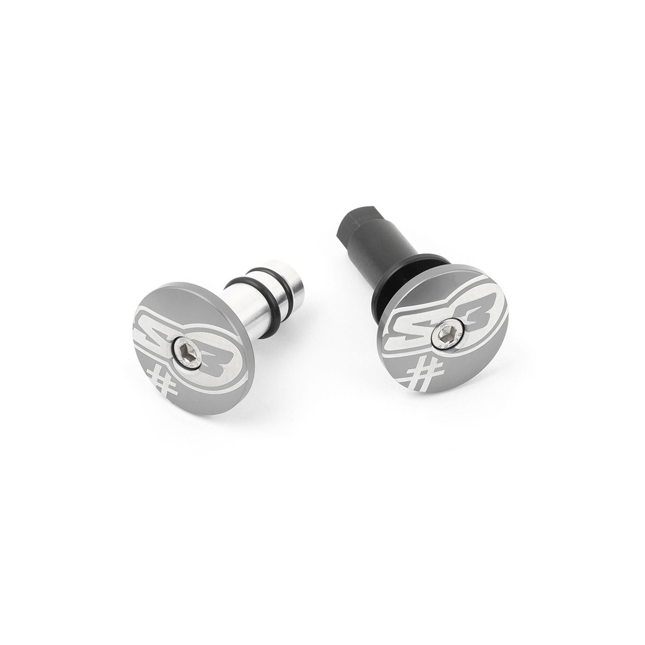 S3 handlebar ends - silver