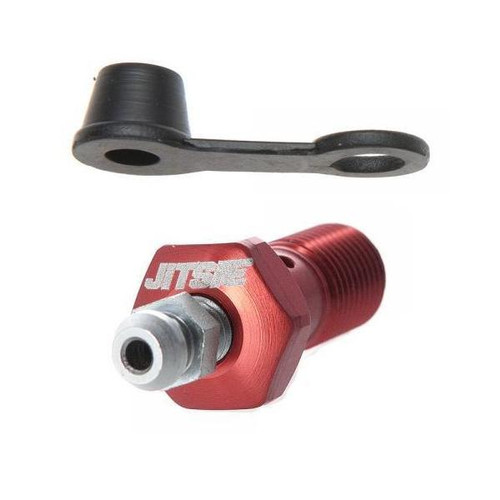 Banjo bolt with valve (red)