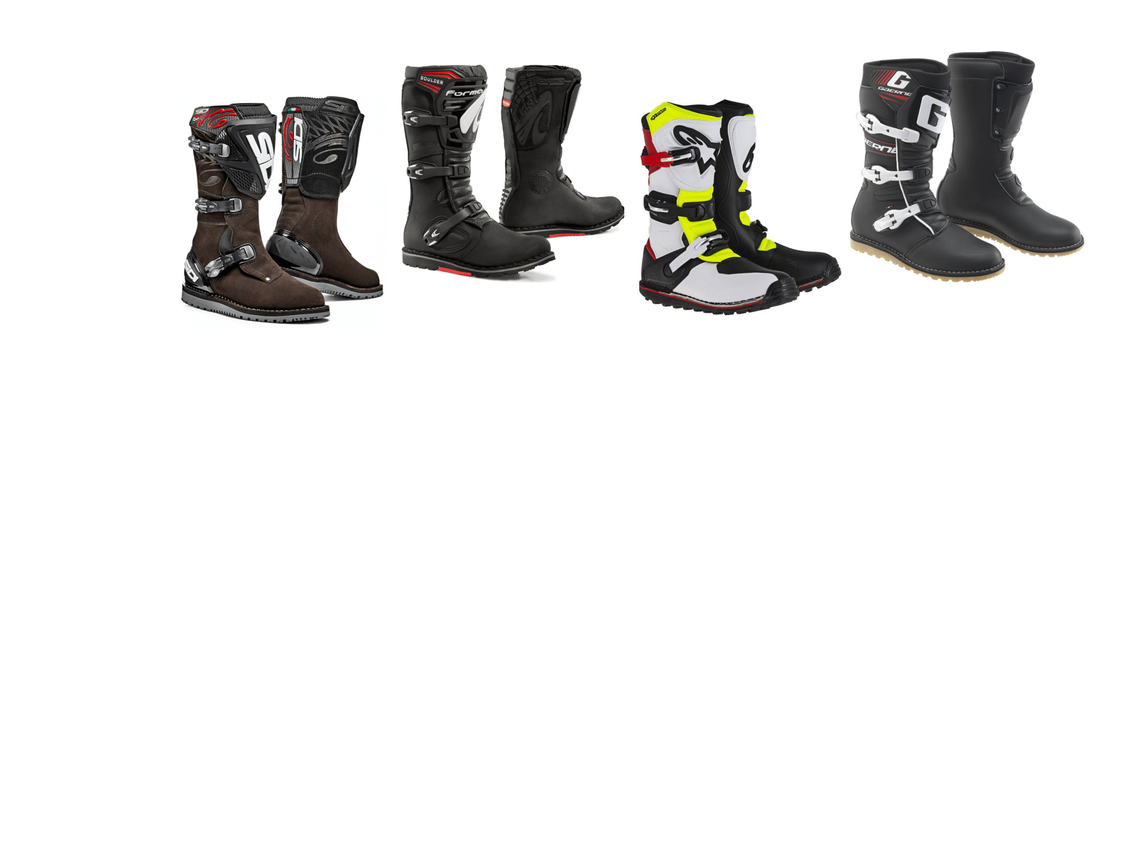 trials bike boots for sale