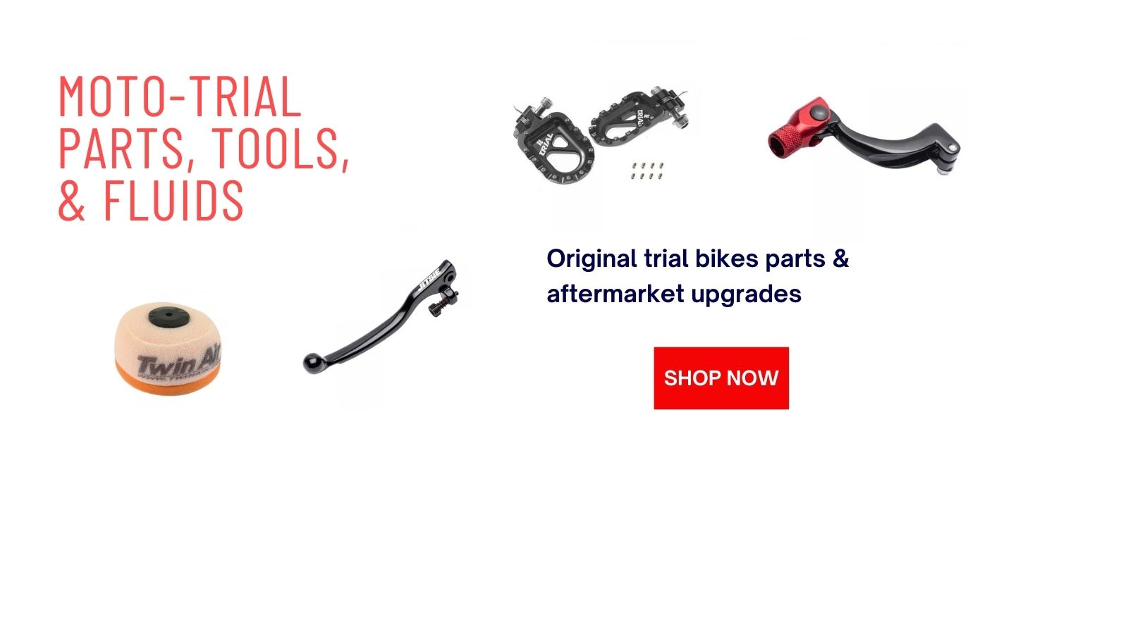 Quality moto trials parts and accessories. Outstanding customer