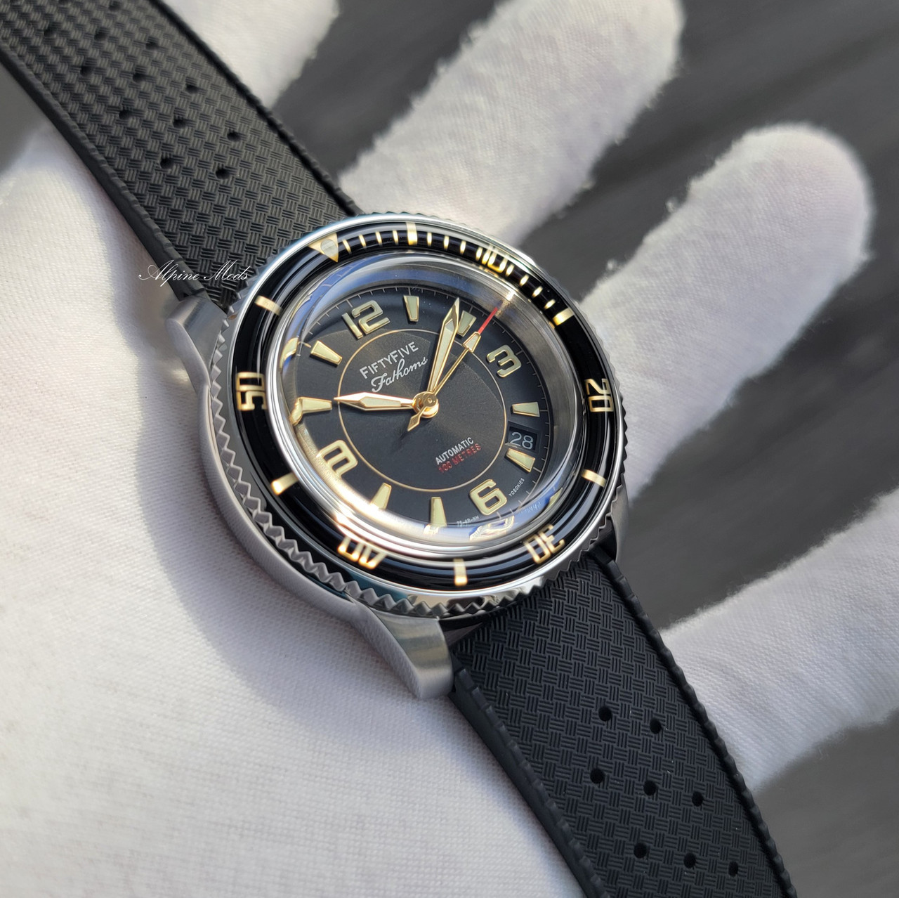 Blancpain Homage Fifty Five Fathoms Mod Parts Gilt Dial Fathoms Mod