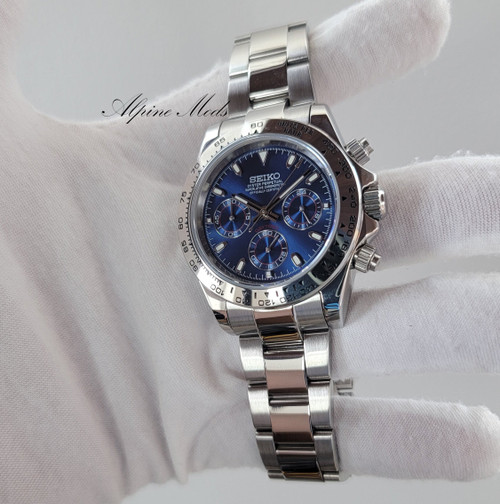 Sunburst Blue Chrono