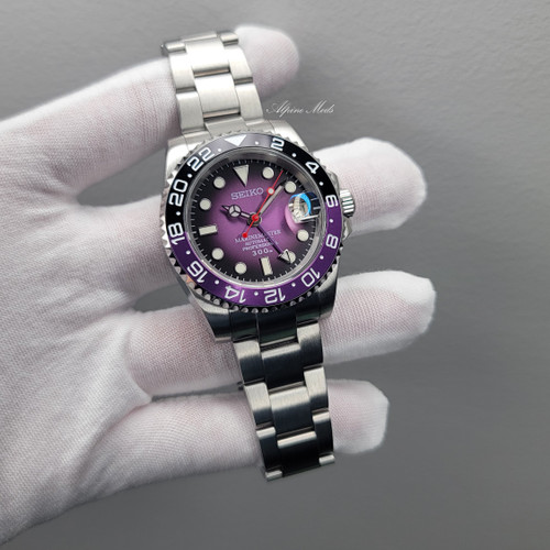 41mm Joker GMT - Sunburst Vignette (Black/Purple Bezel Insert)