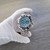 Ice Blue Dial Chrono Mod - Chestnut Brown Ceramic Bezel