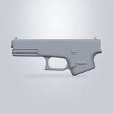 Glock 21 Gen 4, CAD model render