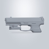 HK VP9 Extended Slide with Olight PL-Mini, CAD model render