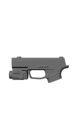 Sig Sauer Macro with Streamlight TLR-7, CAD model image