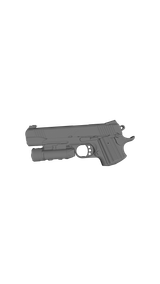 Kimber Warrior 1911 with Olight PL-Pro, 3D scan image