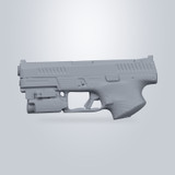 CZ P10 C with Olight PL-Mini 2, 3D scan render