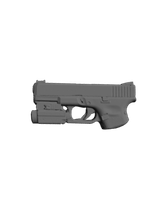 Glock 19 Gen 5 with Olight Baldr S, 3D scan image