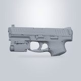 HK VP9 with Olight Baldr Mini, 3D scan render