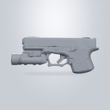 Polymer 80 with Olight PL-Pro, 3D scan render