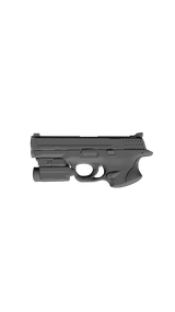 S&W M&P 9 4.25" with Olight Baldr S, 3D scan image