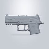 Sig Sauer P320 X Carry, 3D scan render