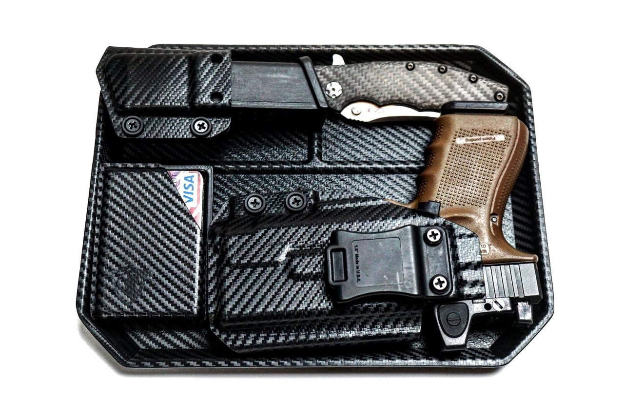 EDC Drop Tray Tactical EDC Dump Tray Kobra Kydex