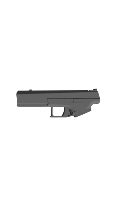 CZ P10 C Extended Slide, CAD model image