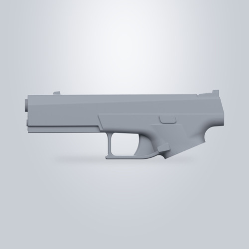CZ P10 C Extended Slide, CAD model render