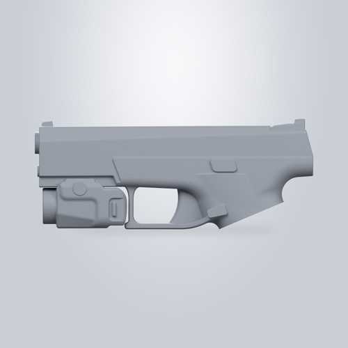 CZ P10 C with Streamlight TLR-7, CAD model render