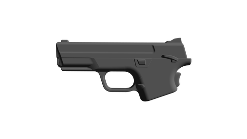 S&W M&P 9 EZ, CAD model image