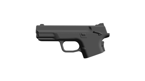 S&W M&P 380 EZ, CAD model image