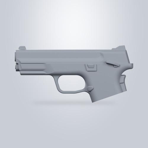 S&W M&P 380 EZ, CAD model render