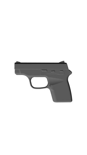 S&W M&P Bodyguard 380 Mod 1, CAD model image