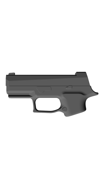 Sig Sauer P320 X Compact, CAD model image
