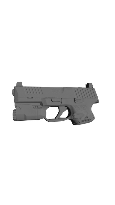 FN 509 Tactical with Inforce APLc, 3D scan image