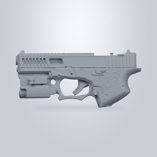 Polymer 80 with Olight PL-Mini 2, 3D scan render
