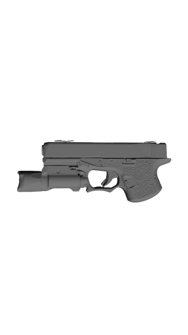 Polymer 80 with Surefire X300 UB, 3D scan image