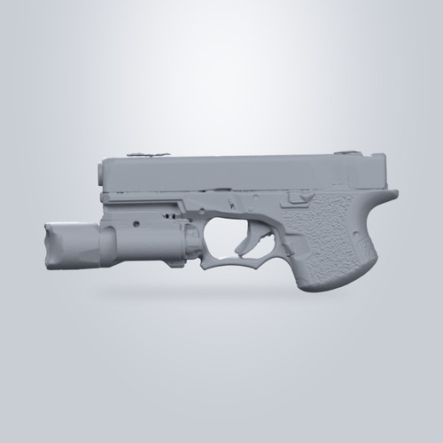 Polymer 80 with Surefire X300 UB, 3D scan render