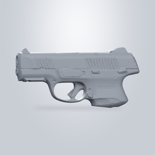 Ruger SR9 Compact, 3D scan render