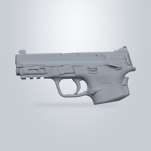 S&W M&P 380 EZ, 3D scan render