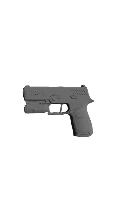Sig Sauer P320 Compact with Inforce APLc, 3D scan image