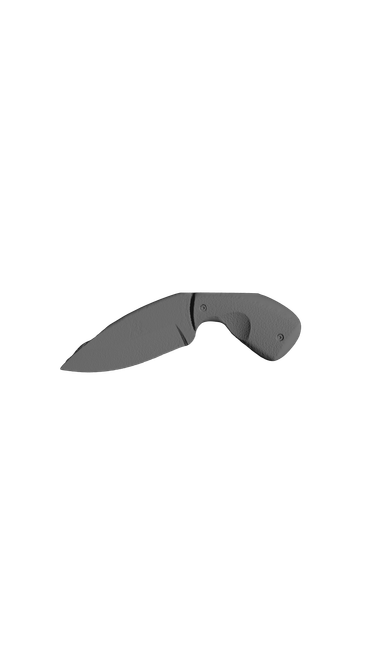 KaBar TDI Large Non Serrated, 3D scan image